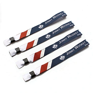 Professional factory direct sale custom festival fabric wristbands