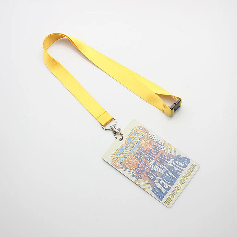 Polyester exhibition business PVC id card holder lanyard necklace