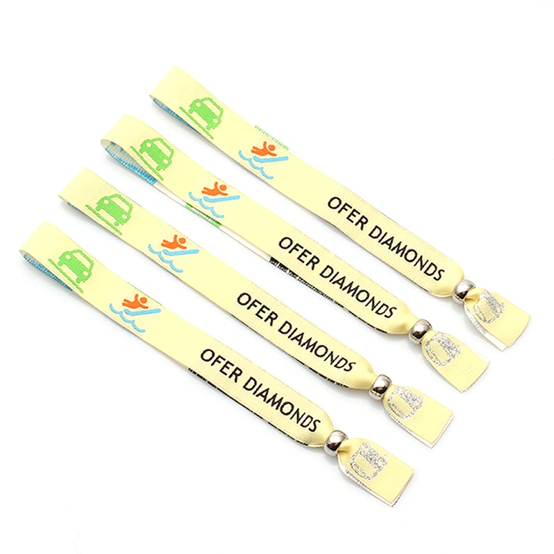 Professional Design Wedding Woven Wristband For VIP