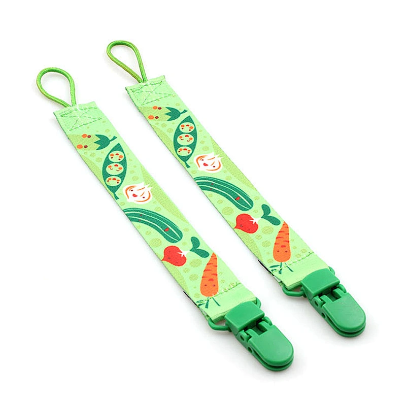 Custom logo premium quality fashion baby soother pacifier clip