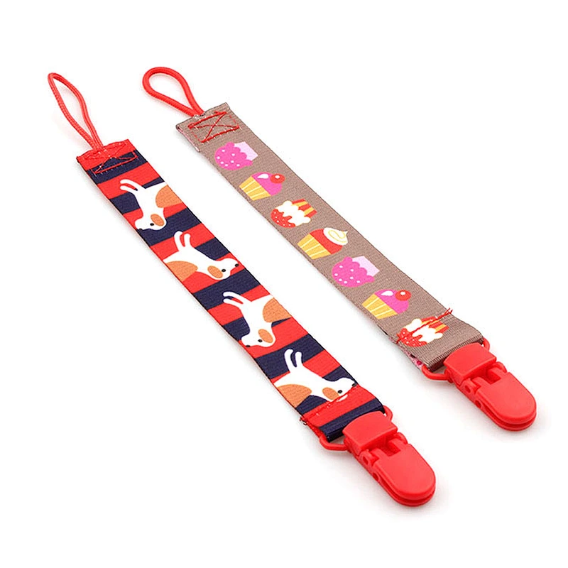 Wholesale custom logo multicolored pacifier chain