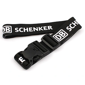 Custom product polyester adjustable luggage strap belt with your logo
