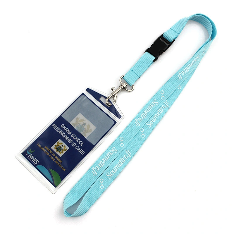 Factory OEM high quality custom nylon silk screen lanyard neck