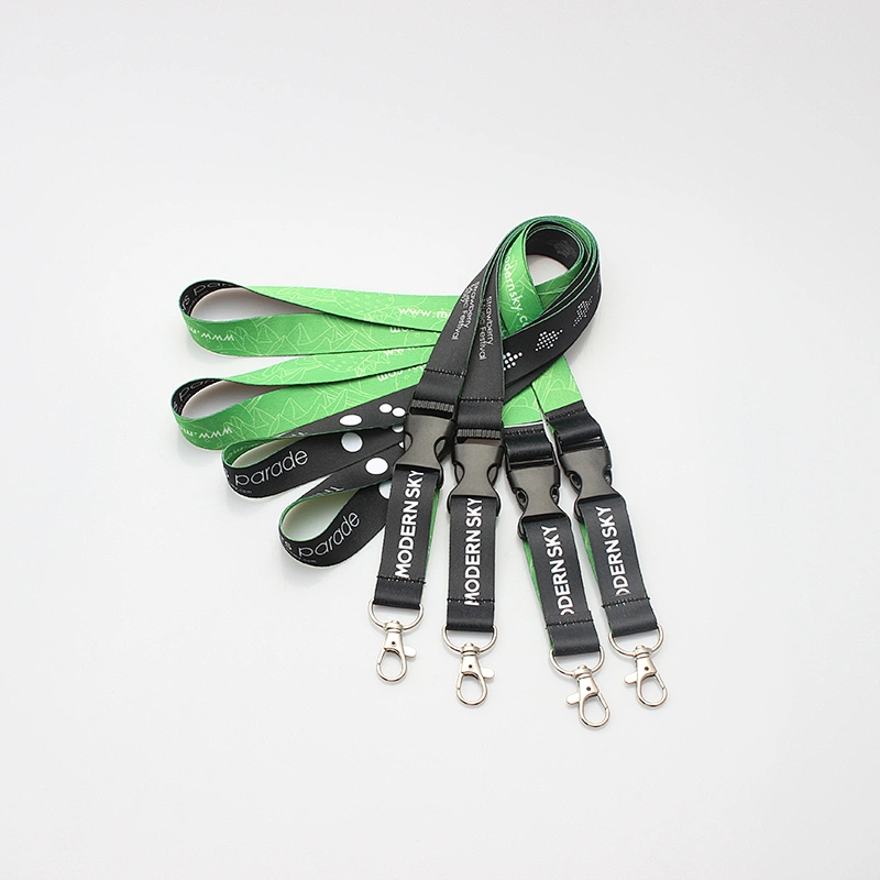 Popular polyester custom sublimation breakaway lanyard with small order