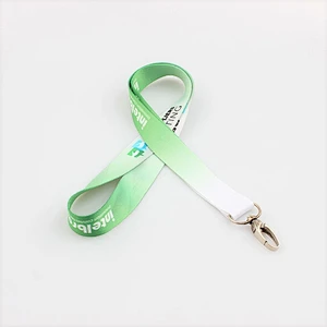 Personalized logo neck lanyard with satin material