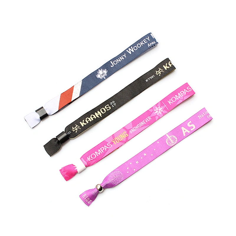 China manufacture colorful wristband custom printing polyester wrist band