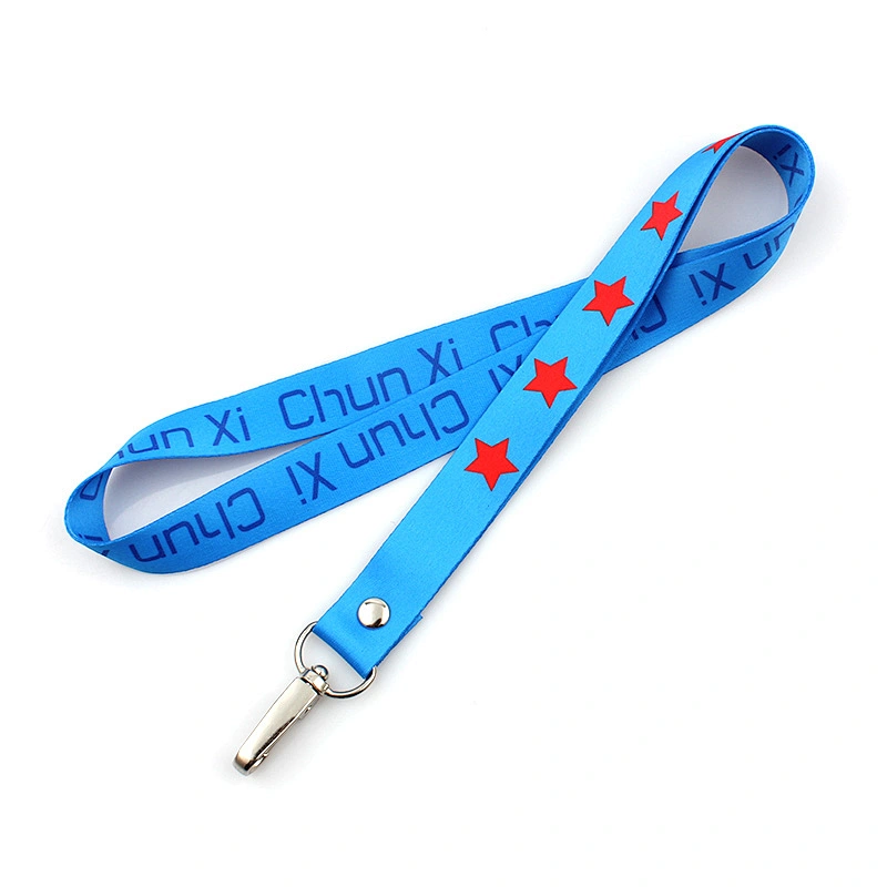 Cheap sublimation printing teacher lanyards no minimum order with metal hook