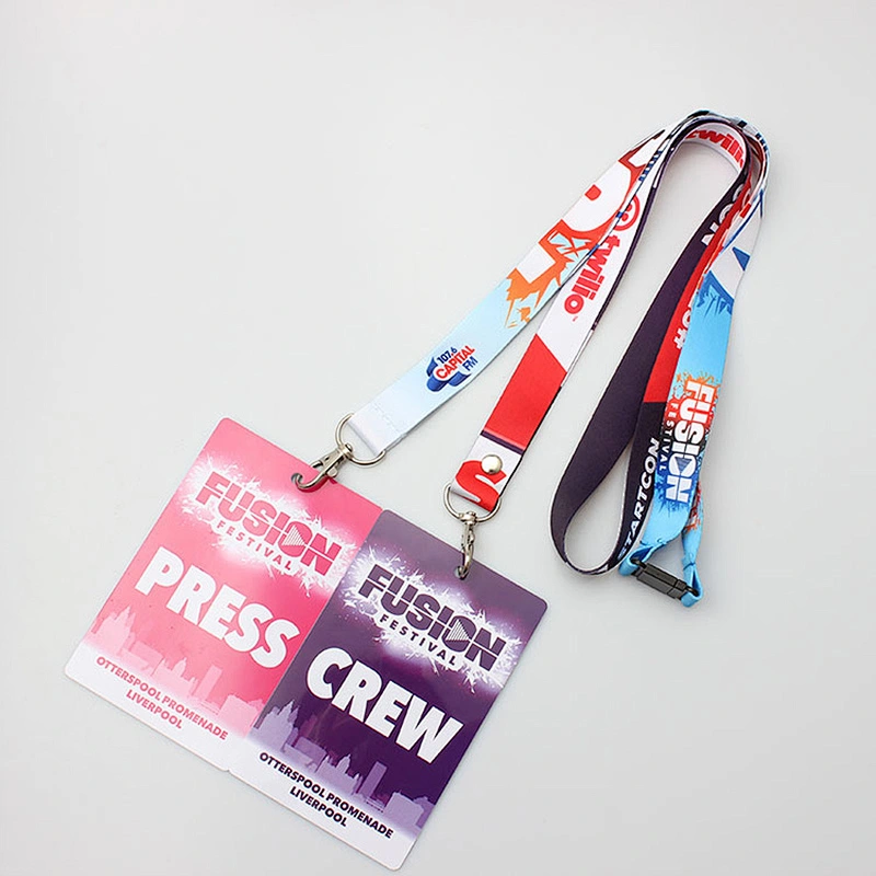 Hot selling custom lanyard polyester with logo printing