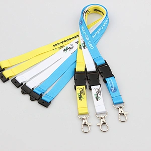 Hot sales heat transfer printed customized lanyard with lobster hook