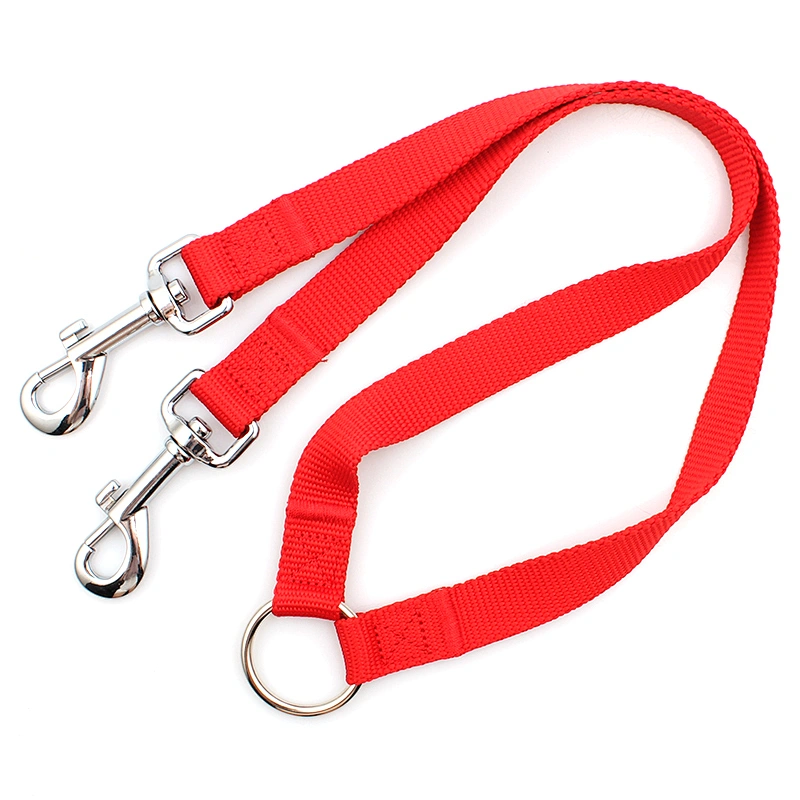 Personalized design fashion polyester dual dog leash
