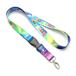 Custom personalized polyester print lanyards for promotional gift