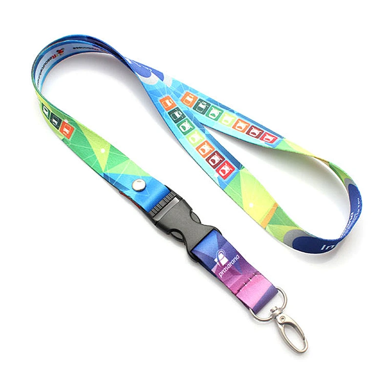 Custom personalized polyester print lanyards for promotional gift