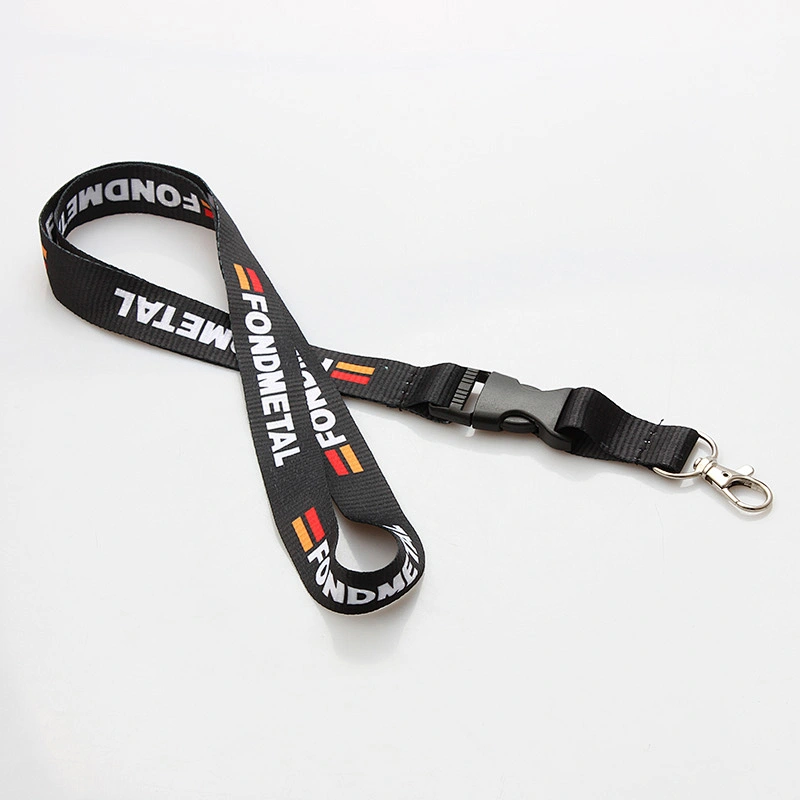 Custom your own logo polyester printed logo sublimation breakaway lanyards