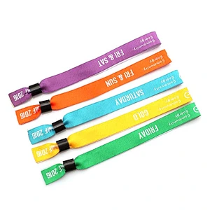 Custom printed digital woven cotton wristband design and sample free