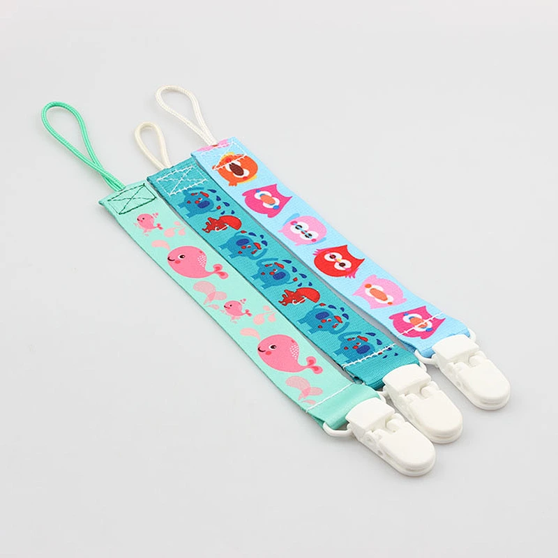 China supplier custom food grade baby bites pacifier clip chain