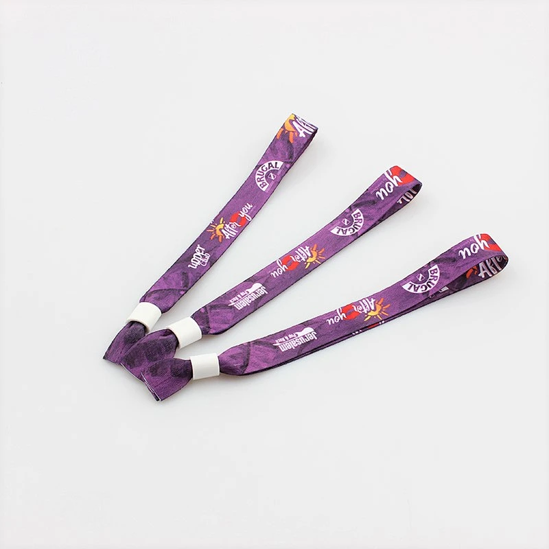 Custom sublimation bracelets one time plastic lock writsbands for party