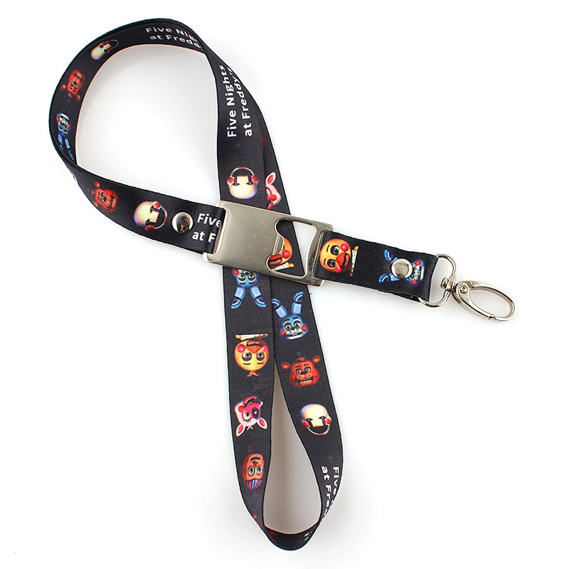 Custom Heat Transfer NFL Lanyard With Bottle Opener