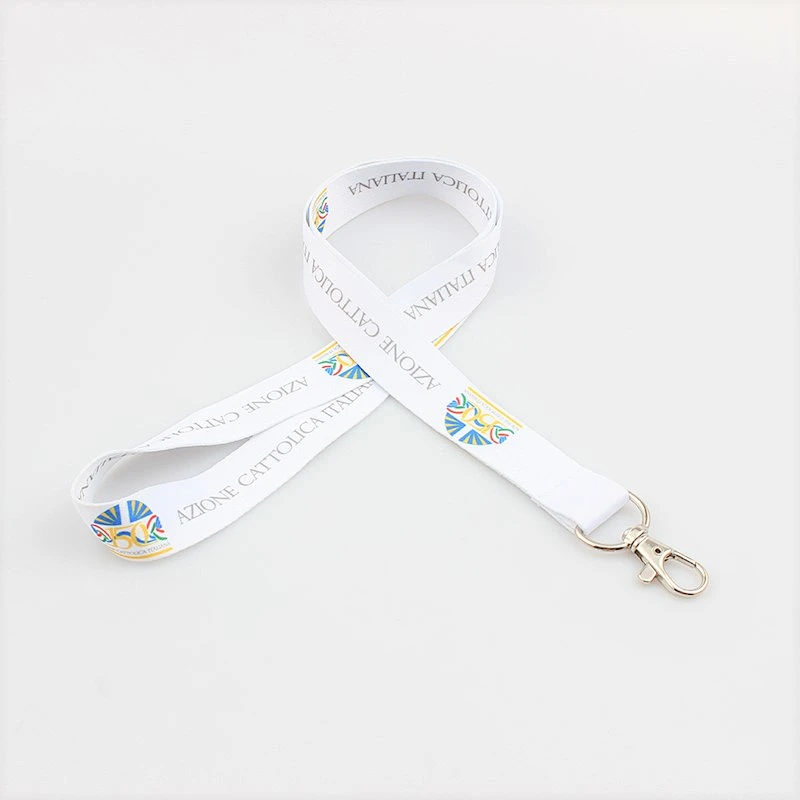 Personalized logo neck lanyard with satin material