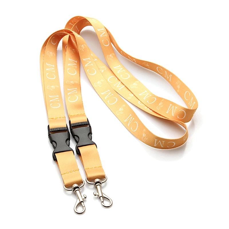Competitive price high quality custom polyester neck langyard with disconnect buckle