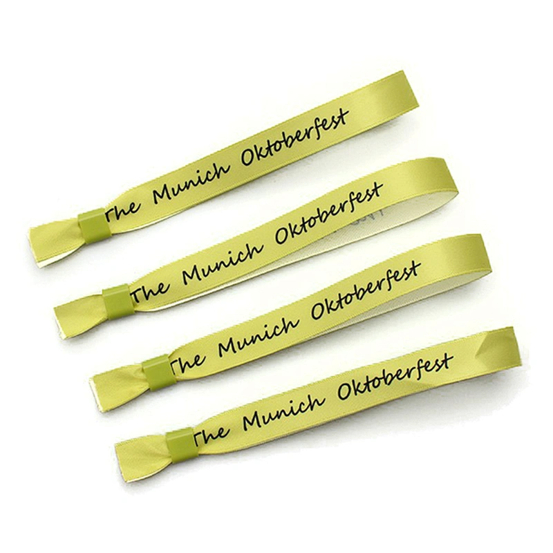 Custom souvenir item event polyester wristband fabric festival wristbands
