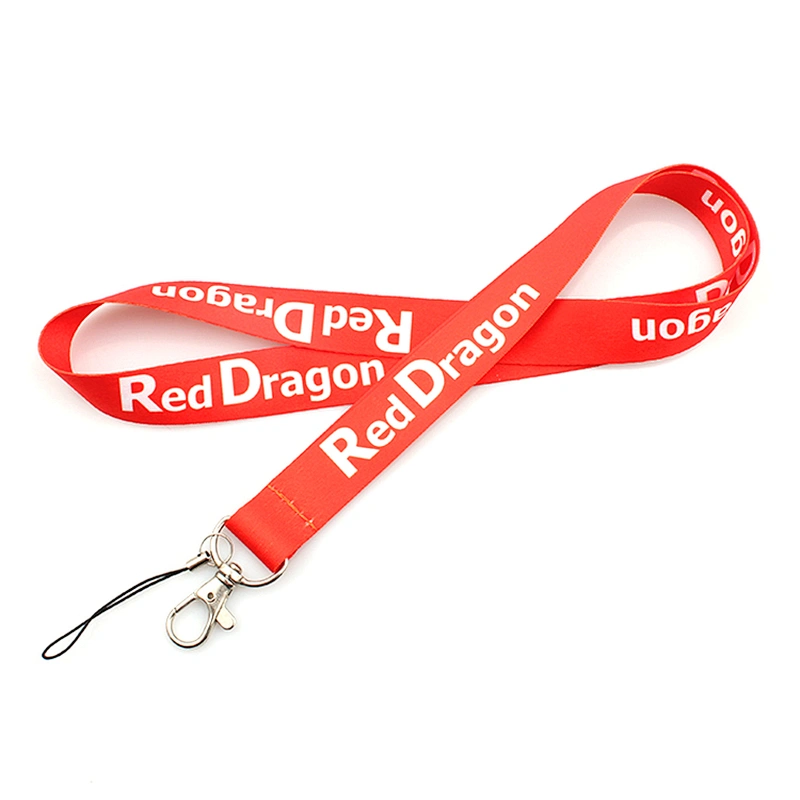 OEM personalized polyester printing custom unique logo lanyard for camera