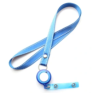 Customized retractable yoyo silk screen printing satin lanyard