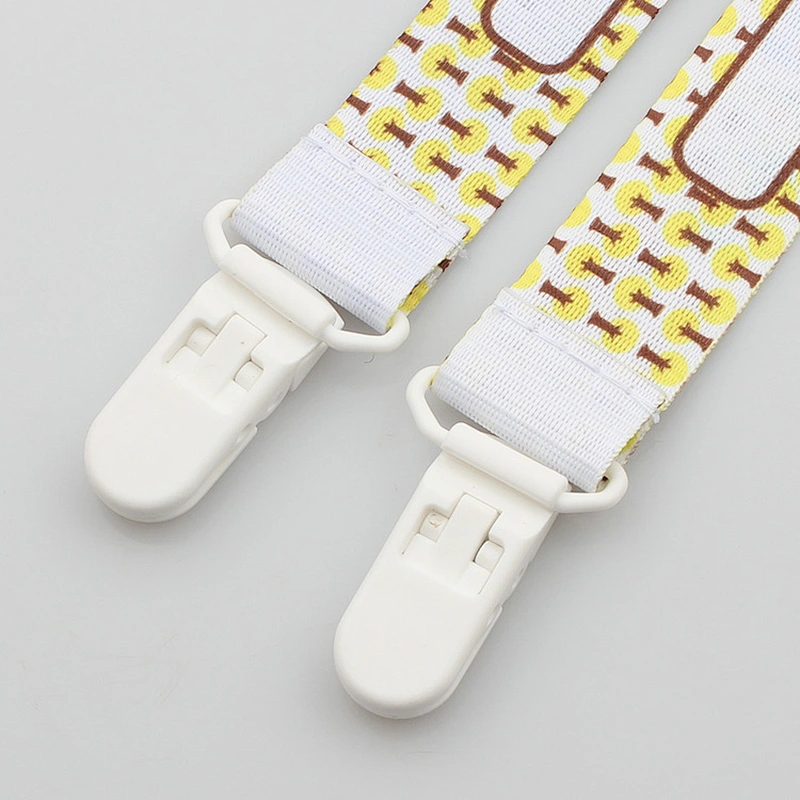Soother Dummy Pattern Print Newborn Baby Pacifier Clip