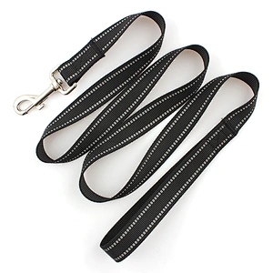 Pet product custom logo durable reflective nylon dog leash