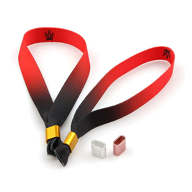Polyester fabric dye sublimation new products custom logo wristband