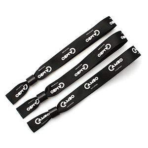 Custom flash polyester wristbands for party decoration