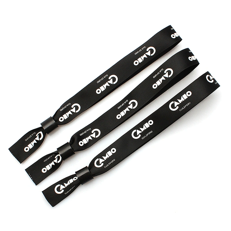 Custom flash polyester wristbands for party decoration
