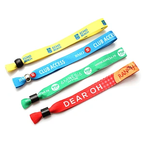 Polyester fabric dye sublimation new products custom logo wristband