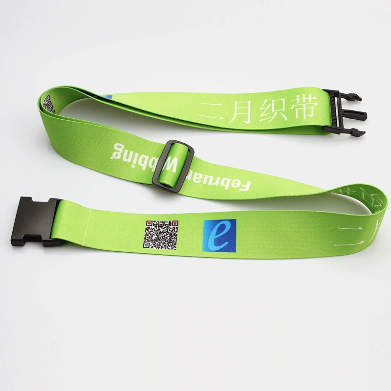 Hot sale polyester custom luggage straps belt with your logo