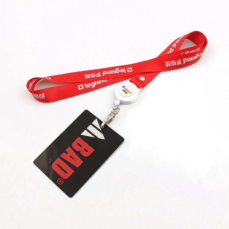 Hot selling recycle material card holder lanyard custom logo
