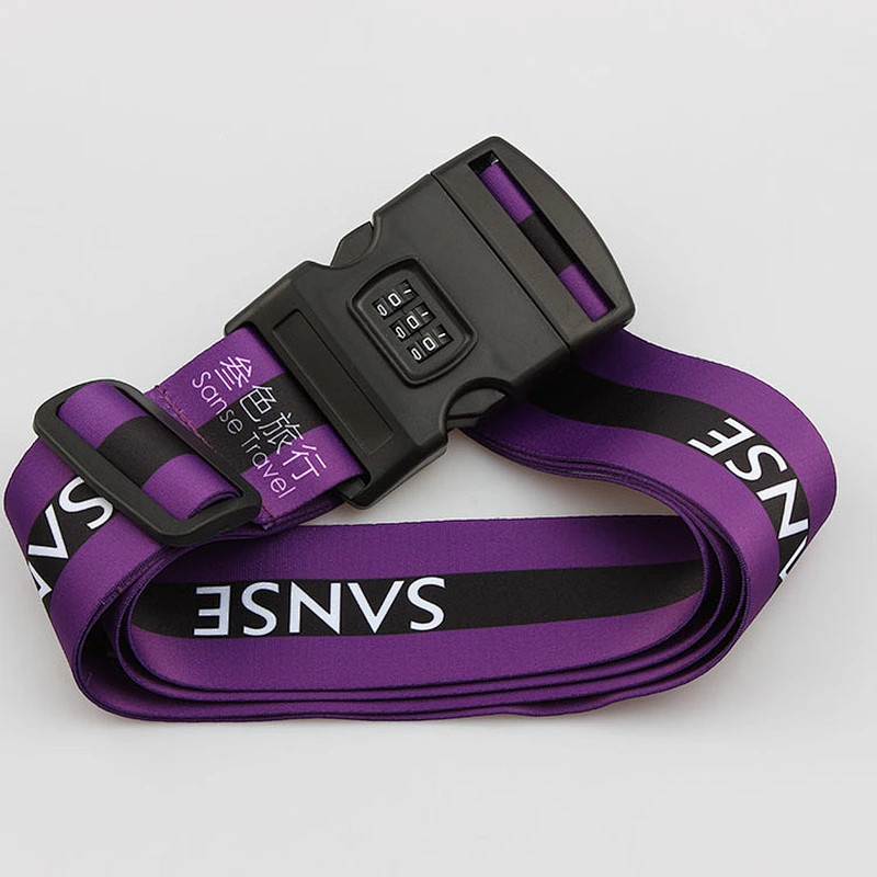 Password travel luggage suitcase secure lock safe packing belt strap