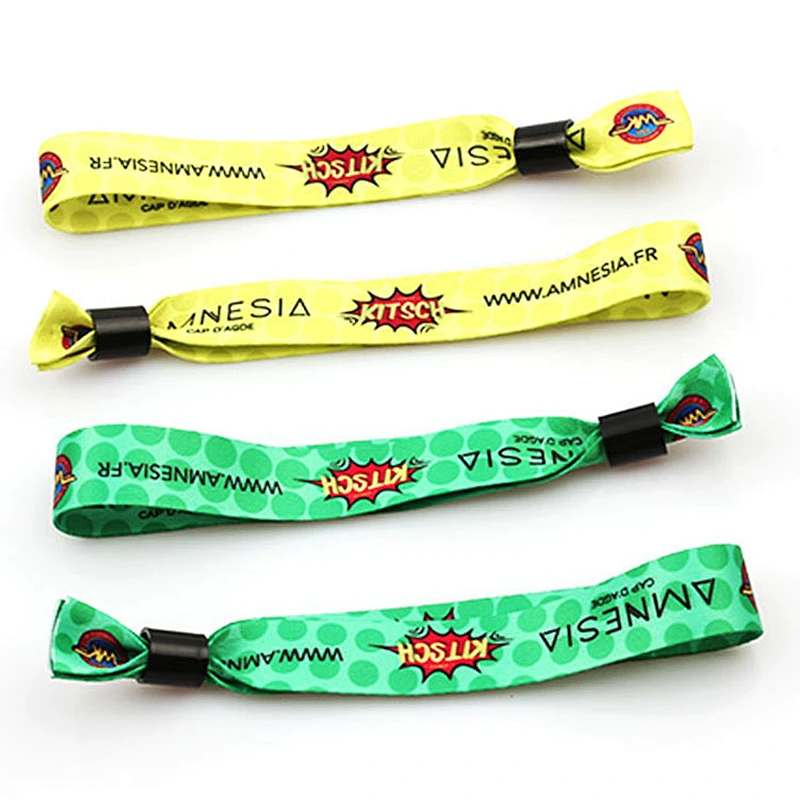 High quality custom plastic slide lock eco friendly wristband