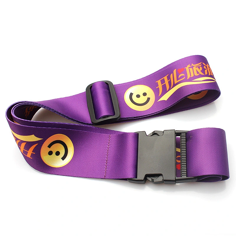 Factory Price Travel Cross heat transfer Printed Adjustable Luggage Belt for travel