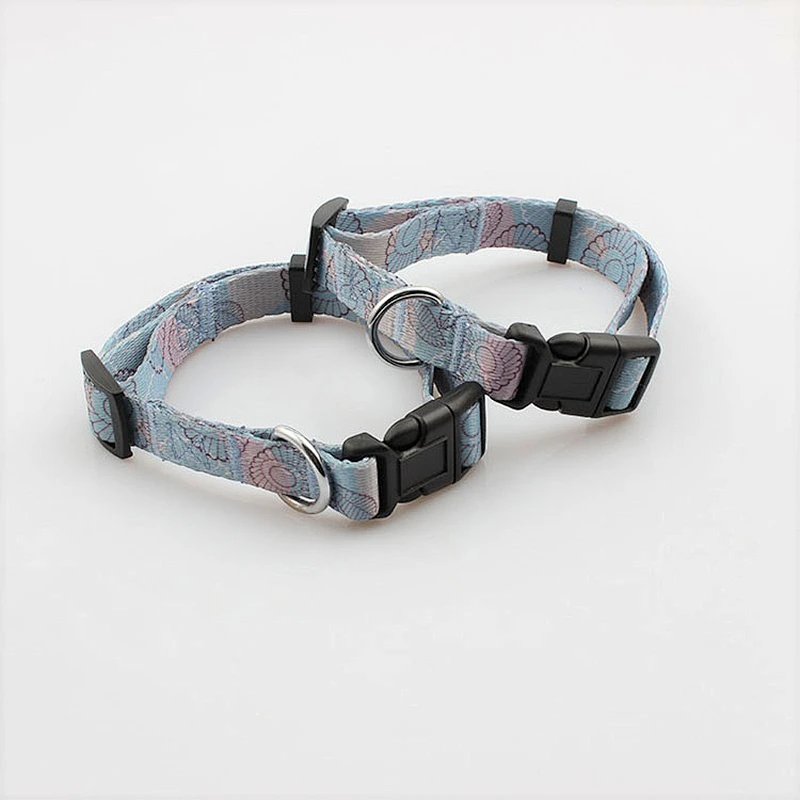 Custom Polyester Heat Transfer Printing Dog Collar and Leash Set