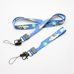 Factory direct sale cheap custom printed cute cartoon lanyard