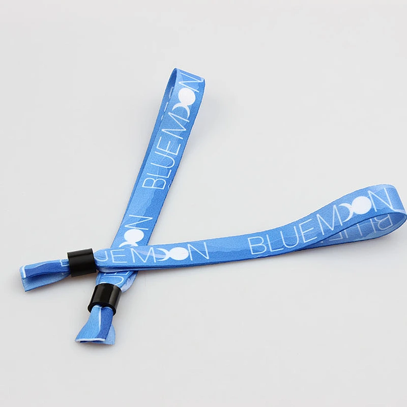 China high quality printing polyester wristband for sport and event