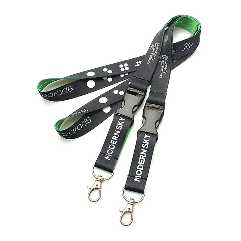 Popular polyester custom sublimation breakaway lanyard with small order