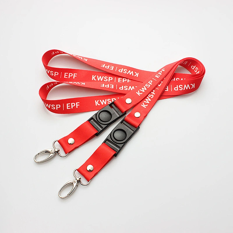 Factory price fashion heat transfer break away cool airline lanyard design