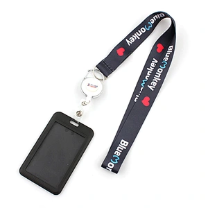 Promotional Custom Fashion Fabric Customized Lanyard Badge Holder