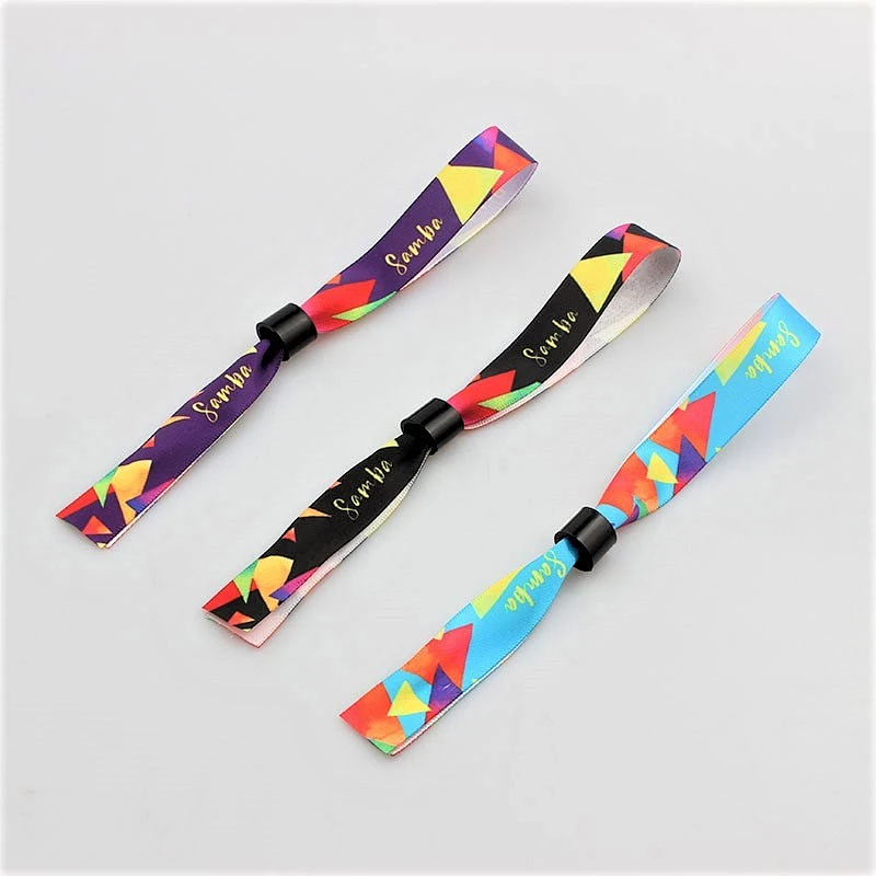 Best selling items cheap eco-friendly polyester satin wristband