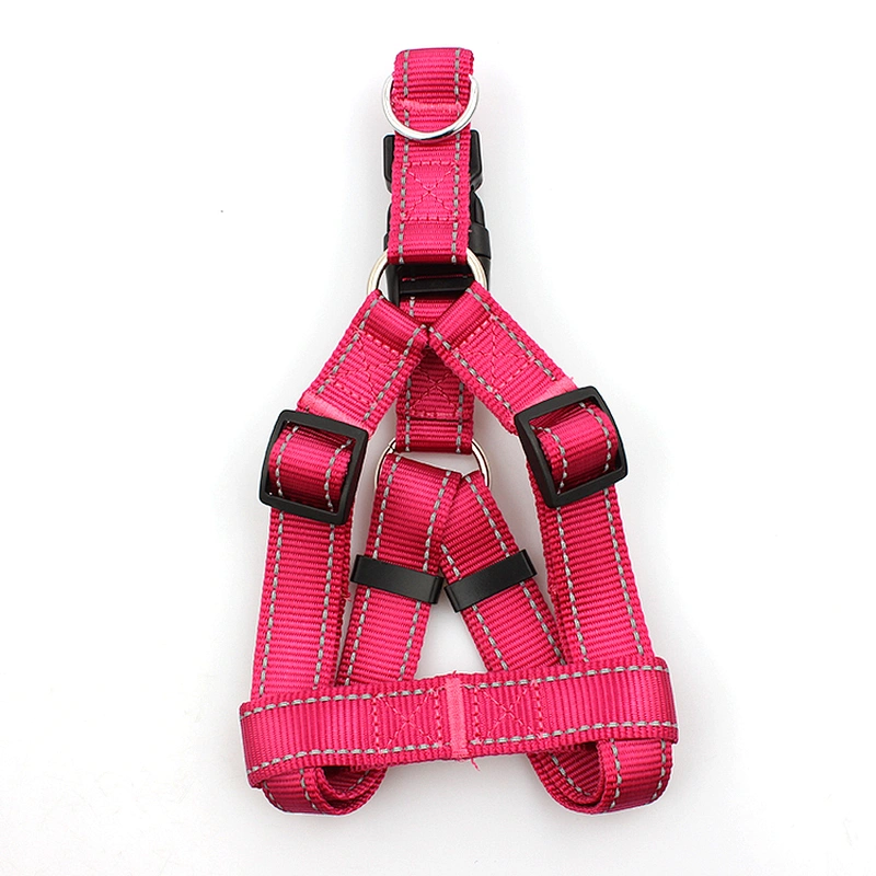Adjustable Heavy Duty Pink Dog Harness for Training Walking Running