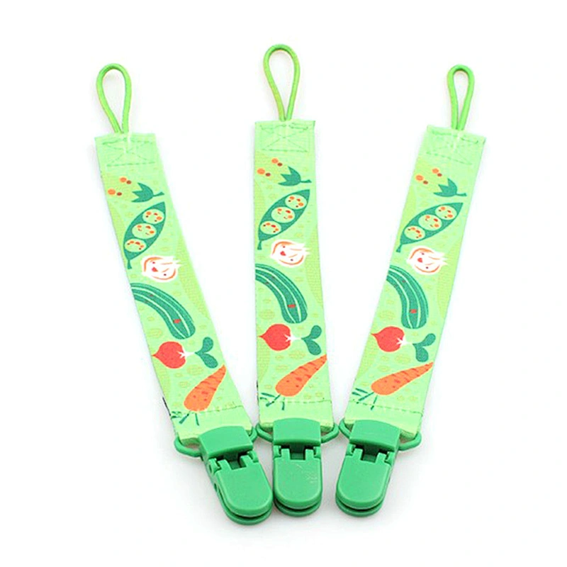 Custom logo premium quality fashion baby soother pacifier clip