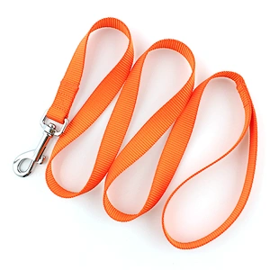 Factory price custom logo pure color orange dog leash