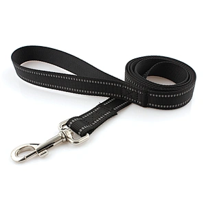 Pet product custom logo durable reflective nylon dog leash
