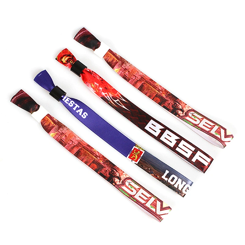 Great quality but low price custom fabric wristbands for festival