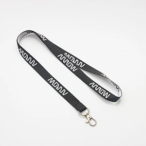 Fast delivery top supplier woven keycord lanyard with key ring